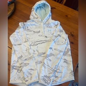 Under Armour Camouflage Hoodie in White and Gray